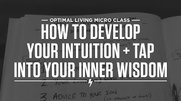 How to develop your intuition + tap into your inner wisdom