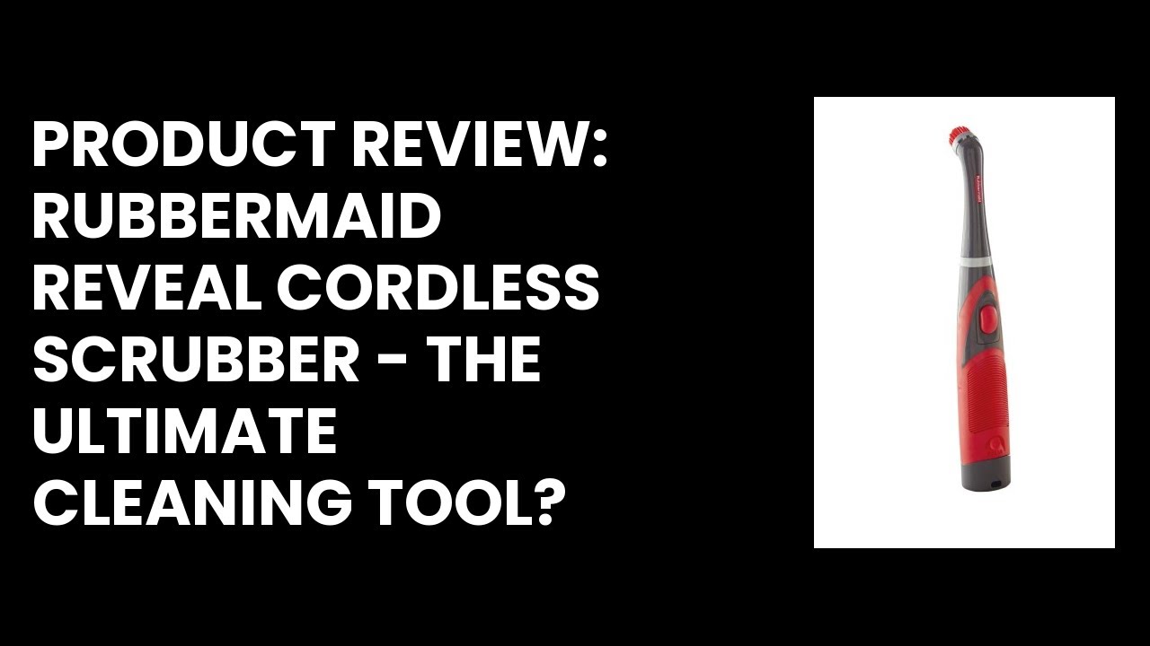 Rubbermaid Reveal Cordless Battery Power Scrubber Gray/Red Multi-Purpose  Scru