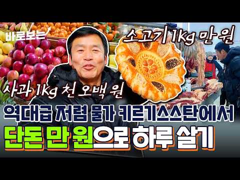 소고기 1kg 만 원?! 가는 곳마다 놀라운 역대급 저렴한 물가 키르기스스탄에서 만 원으로 시장 부수기👊｜#바로보는살아보고서