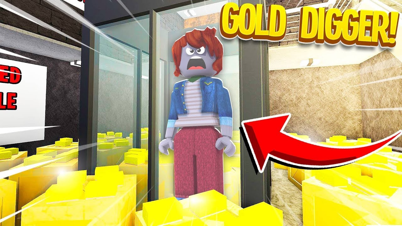 Trapping A Gold Digger In My Rich Only Money Factory Roblox - youtube roblox gold digger