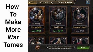 King of Avalon How to make more WAR TOMES