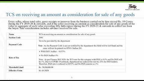 TCS Budget Changes  Concept