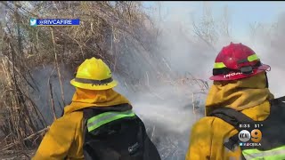 3-Alarm Brush Fire Erupts In Riverside