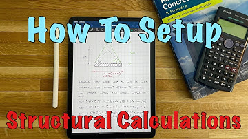 How to setup Structural Engineering calculations - iPad Pro