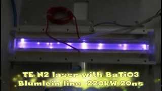 TE N2 laser 220kW with baryum titanate Blumlein line