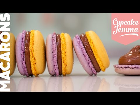 Passionfruit & Milk Chocolate Macarons | Cupcake Jemma Channel | CupcakeJemma