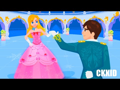 แต่งตัวเจ้าหญิงไปงานเต้นรำหิมะ 💜 Dress Up Princess | Makeover Care Games | CKKID