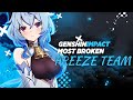 Most Broken Ganyu Freeze Team | Easy 36☆ Abyss Clear Run | Genshin Impact