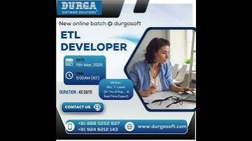 🚀 ETL Developer Course | New Batch @ DurgaSoft | Starts 11th March 2025 | Enroll Now! 🔥