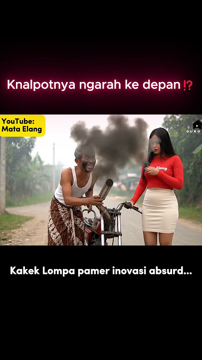 Knalpot Motor Nembak Muka Sendiri, Kakek Lompa Nangis Kena Asap! 😂🔥 #shorts