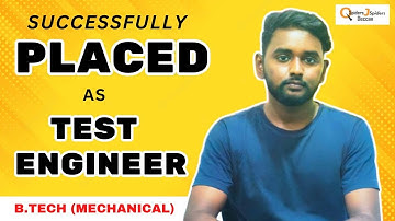 Success Journey from B.Tech (Mechanical) to Test Engineer | QSpiders Deccan.