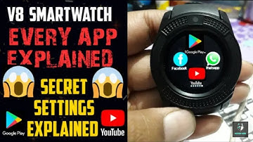All Apps of V8 Smart Watch Explained