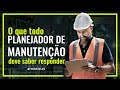 Quais perguntas um planejador de manuteno deve fazer