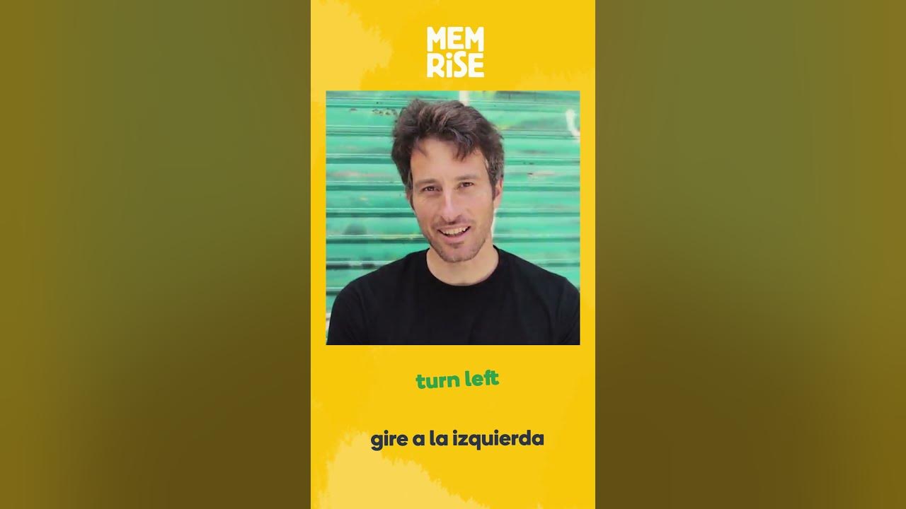 how-to-say-turn-left-in-spanish-with-memrise-youtube