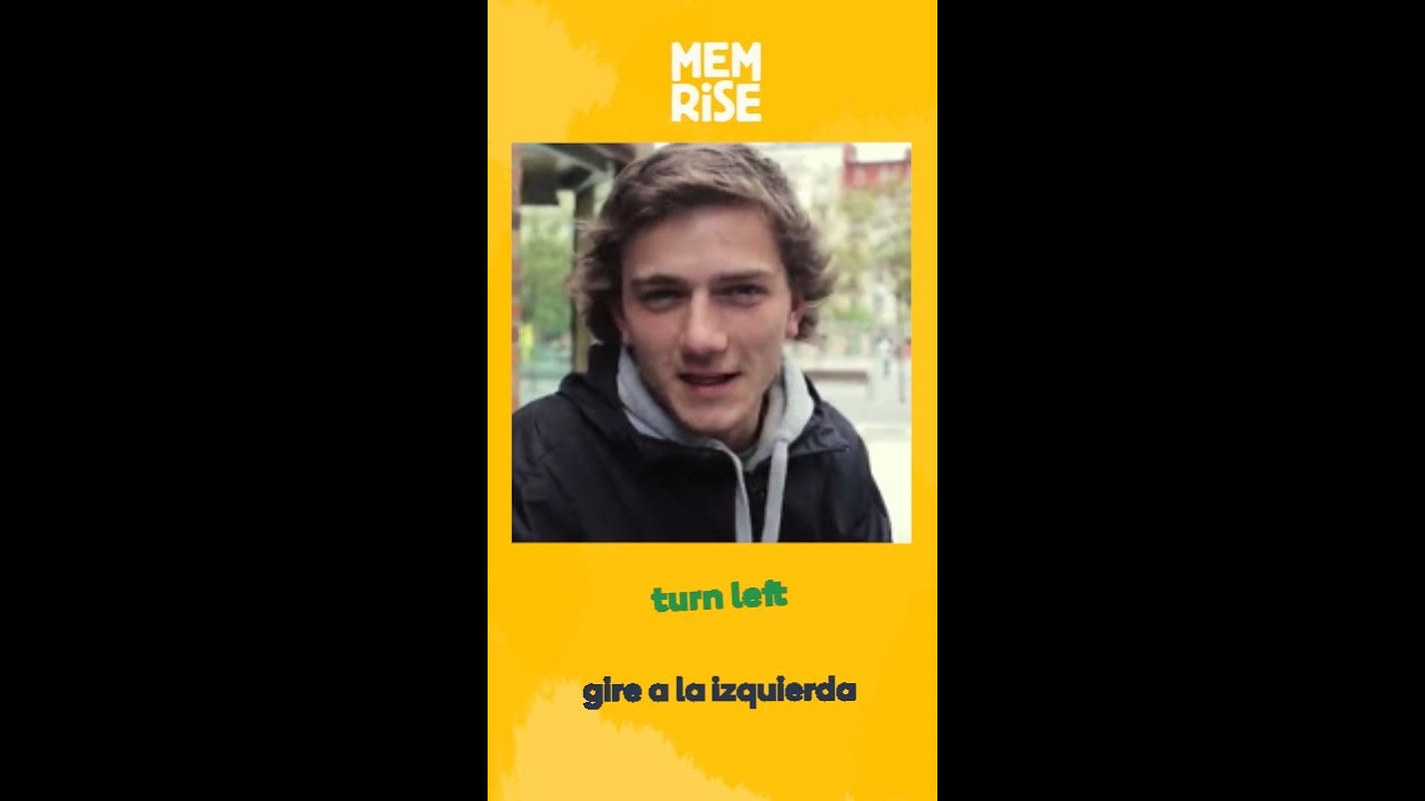 How To Say turn Left In Spanish With Memrise YouTube