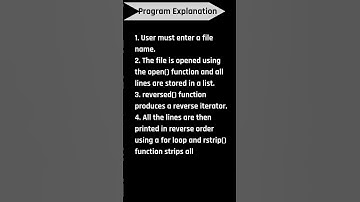 Python Program to Print the Contents of File in Reverse Order | CodingwithShameera