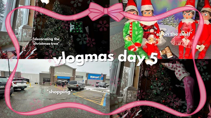 VLOGMAS DAY 5!! *shopping*                          *decorating the christmas tree*🎄❄️