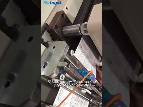 How to pass through the material on flat bed die cutting machine?