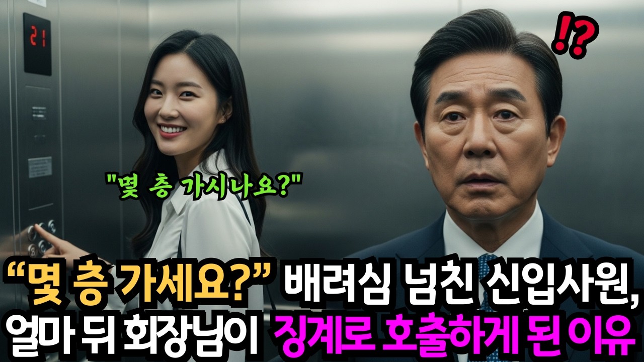 백만장자 회장님이 배려심 넘치는 신입사원을 징계 건으로 호출하게 된 이유