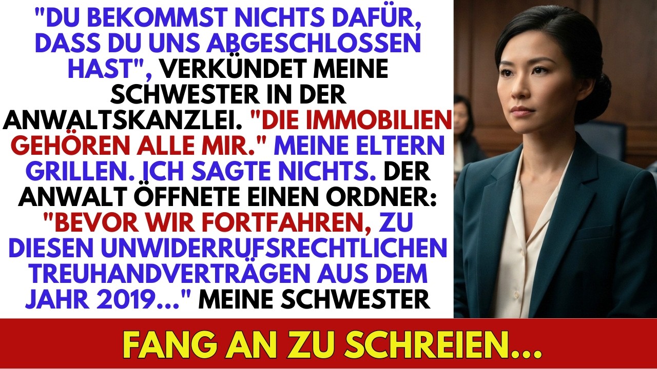 “Je hebt je grootmoeder gemanipuleerd!” schreeuwde mijn zus terwijl ze met haar vuist op de tafel sloeg tijdens de testamentlezing. Negen huizen, 42 miljoen dollar, allemaal naar mij. Maar ik zat...
