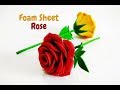 DIY : How to a Make Foam Rose flower | Foam Sheet Craft | Craftastic