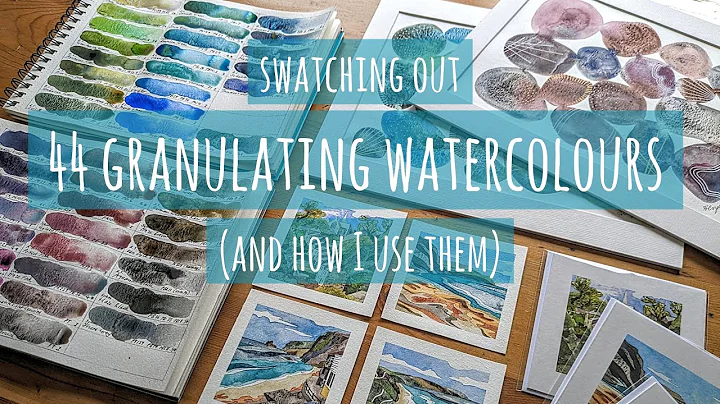 Swatching 44 Granulating Watercolours: Schmincke S...