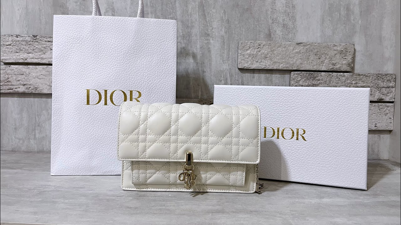 ディオール My Dior デイリー チェーンショルダー チェーンウォレット 254 MY DIOR DAILY CHAIN POUCH #unboxing AS A SOUVENIR FROM