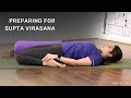 Preparing for supta virasana  yoga for digestion  reclining hero pose  ventunoyoga