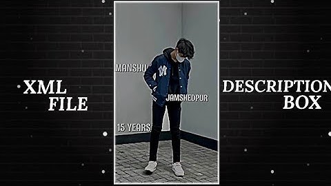 Introducing Myself || alight motion xml file download 💞 #xml #alightmotion @nobodyEditz305