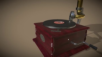 Gramophone 3D Asset