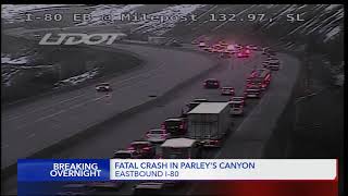 Fatal crash on I-80 eastbound overnight