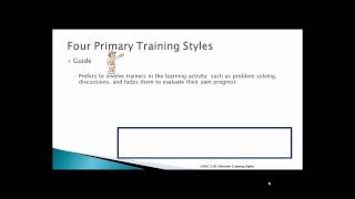 Module 2   Effective Training Styles