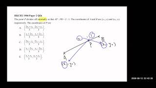 HKCEE 1984 Paper 2 Q26 CG1 Section formula
