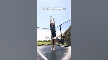 How to Learn a BACKFLIP on Trampoline💪😱 #flips #viral #shorts #tutorial