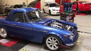 datsun roadster sr20de autech dyno run