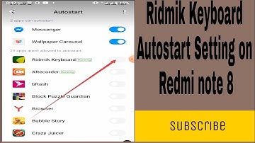Ridmik Keyboard Autostart Setting on Redmi note 8