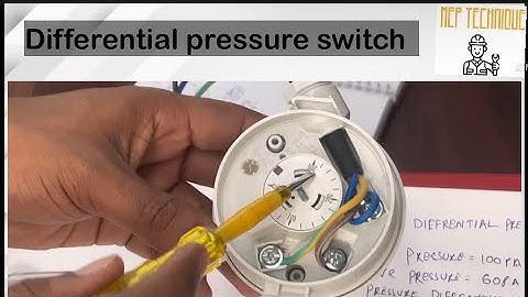 How do you connect a differential pressure switch in FAHU or AHU? #siemens #pressureswitch