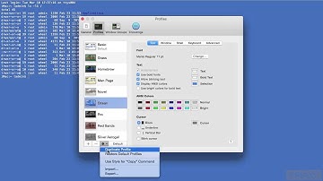 Mac OS X from the Command Line Tutorial | Customize A Terminal Session And Export Settings