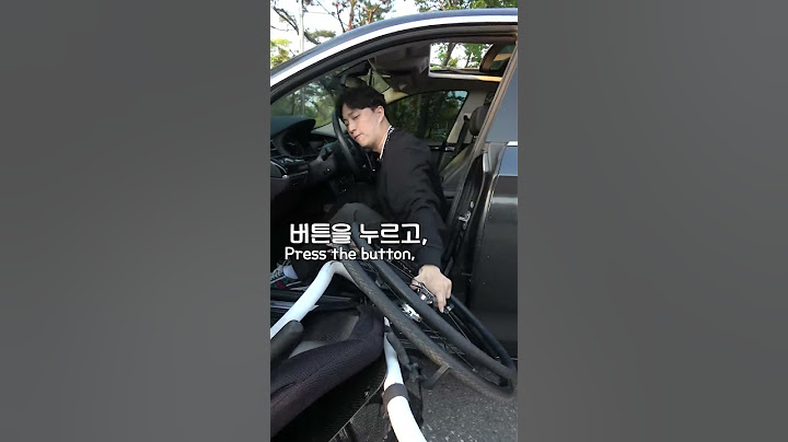 하반신 마비인 사람이 휠체어를 혼자 싣는 법!?