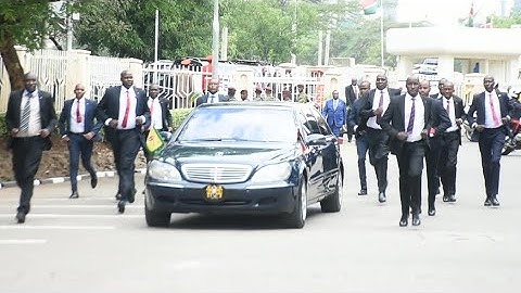 Commandos! Watch Tight Security as President William Ruto arrives at Nyayo Stadium for Jamhuri Day