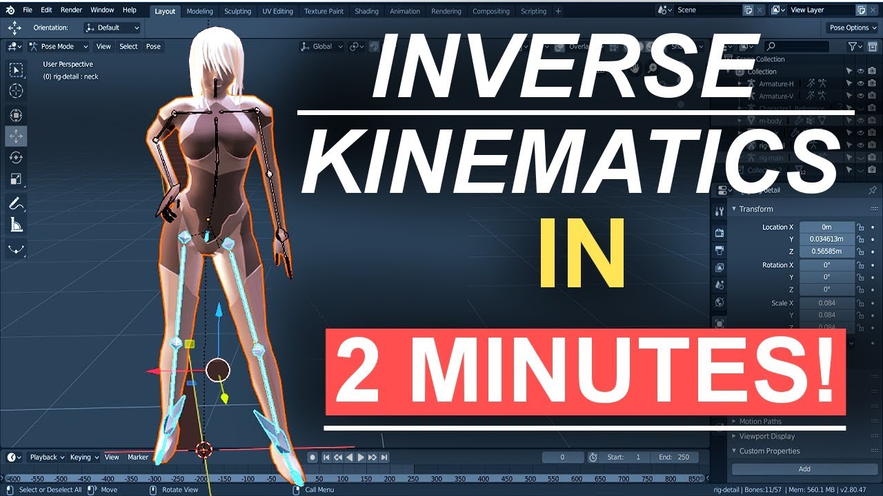 Blender 2.8 Inverse In Minutes! - YouTube