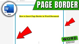 How to Insert Page Border in Word Doc - (Quick & Easy Tutorial)