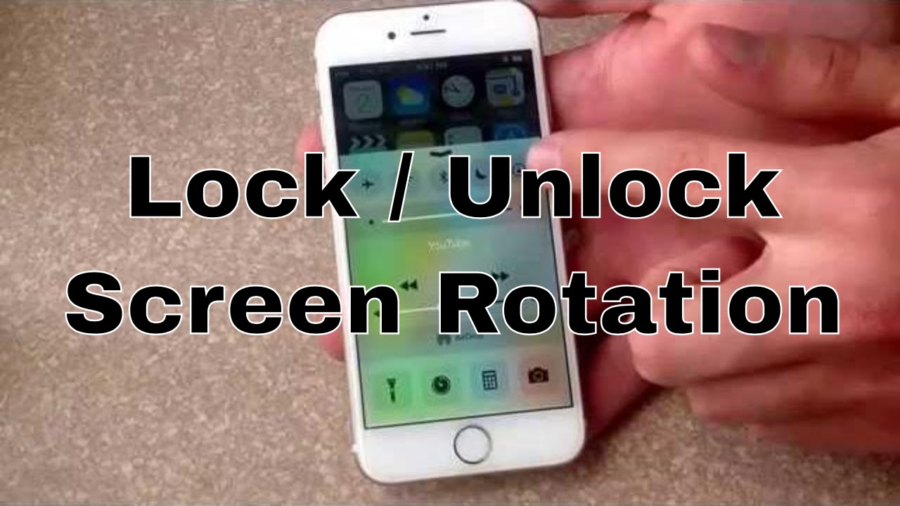 How do i unlock screen rotation on iphone 4 free