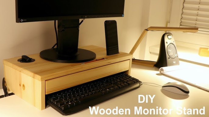 Updating My Workspace with a DIY Monitor Stand and Desk Shelf 