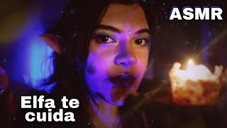ASMR Roleplay 💫 Elfa te cuida y te quita el miedo ✨ {follow the light, inaudibles, eco} BINAURAL screenshot 4