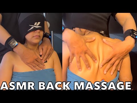 Indian Girl Relaxing Back Massage asmr for sleep |