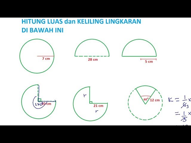 Contoh Soal Luas Dan Keliling Lingkaran Kelas 6 Sd