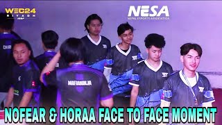 NOFEAR & HORAA ESPORTS Face to Face Moment at NESA Prize Distribution | NoFear MVP | LEO Champions