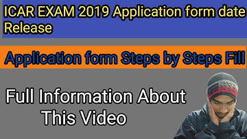 ICAR (AIEEA) Form 2019 |application for steps by steps Fill
