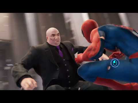 Marvel's Spider Man Remastered beating Wilson Fisk